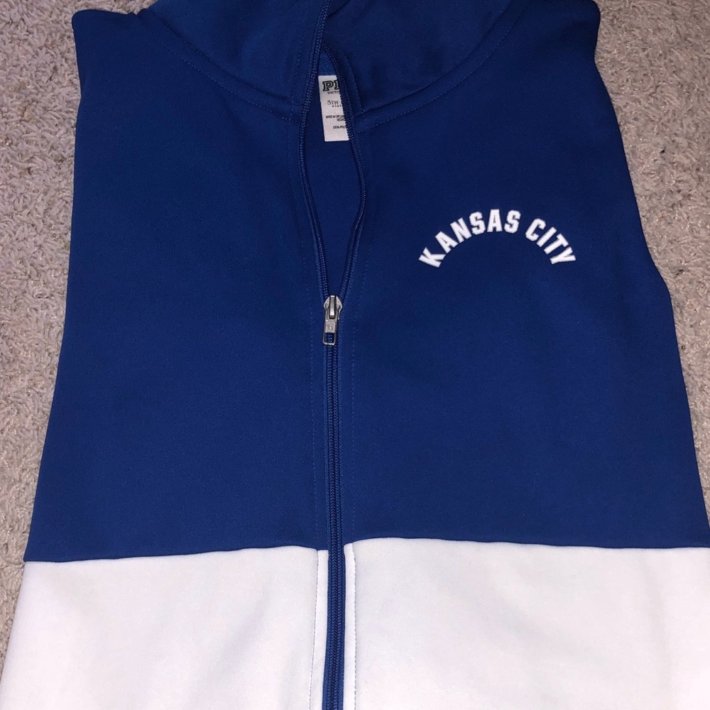 VS PINK long sleeve KC Royals Baseball Jacket